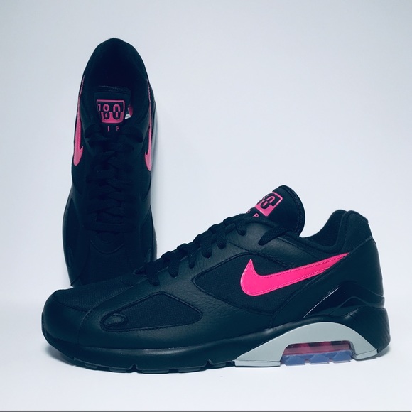 Nike Air Max 180, Black/PinKBlast-Wolf Grey - Picture 4 of 8